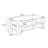 Burlywood Solid Wood Rectangular Coffee Table-848996292