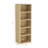 Open Bookcase in Natural Oak