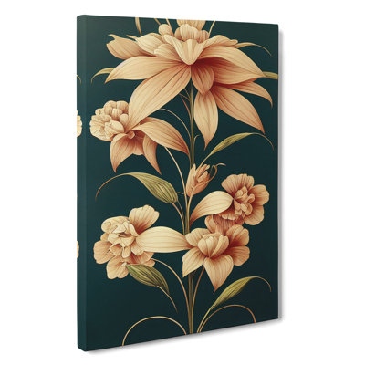 Classical Flower Art No.2 - Wrapped Canvas
