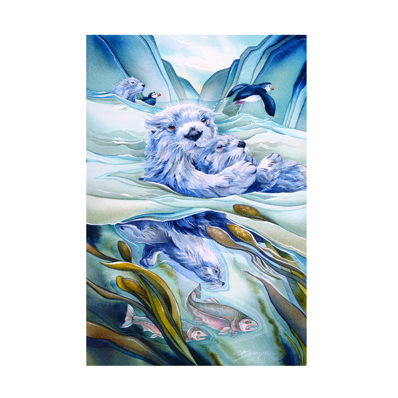 Art mural sur toile tendue - «Home On The Waves» de Jody Bergsma pour décoration de salon, de chambre à coucher ou de bureau - 16 x 24