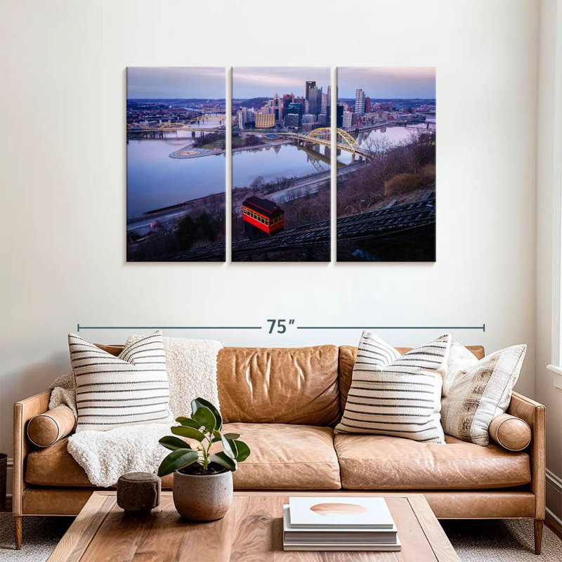 Sireci Overlooking Pittsburgh, 36" H x 57" W
