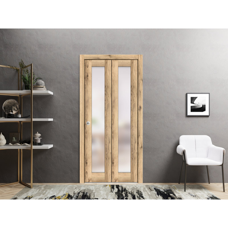 Porte pliante à panneaux en bois Planum, 72 po x 80 po