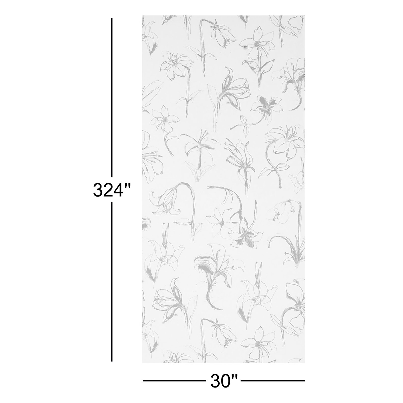 Schumacher x Hera Ford Wallpaper Roll, Soft Black