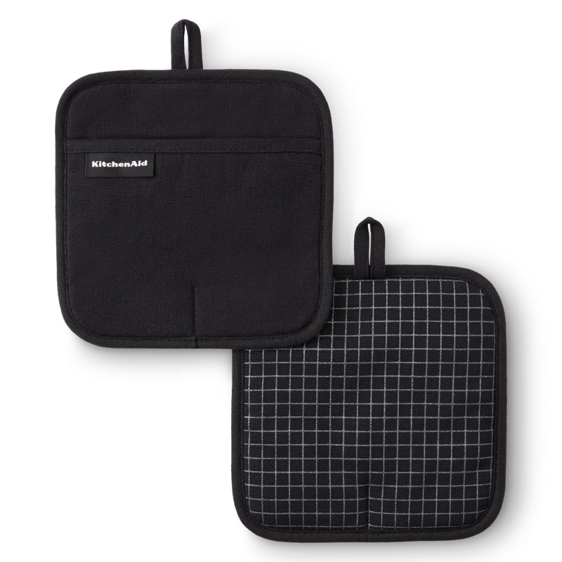 Ensemble de 2 poêles à casseroles de la série Gourmet de Kitchenaid, Noir mat