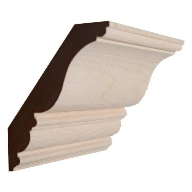 Couronne EWCR27 sans finition, Érable, H 4,5 po x l 0,875 po x P 94 po
