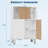 Modern Narrow Bathroom Floor Cabinet: Smooth Sliding Door & Adjustable Shelves