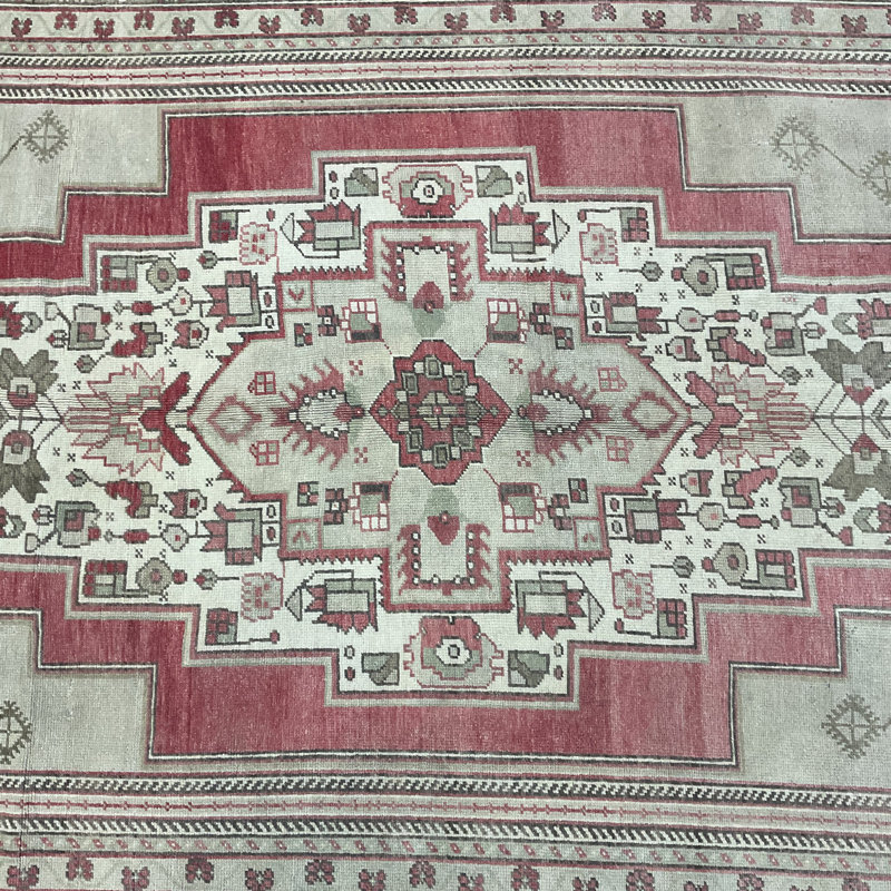 Tapis turc en laine Oushak fabriqué à la main Herat