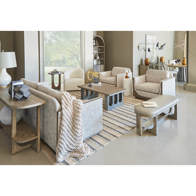 Emory White Round Stone Spot Table