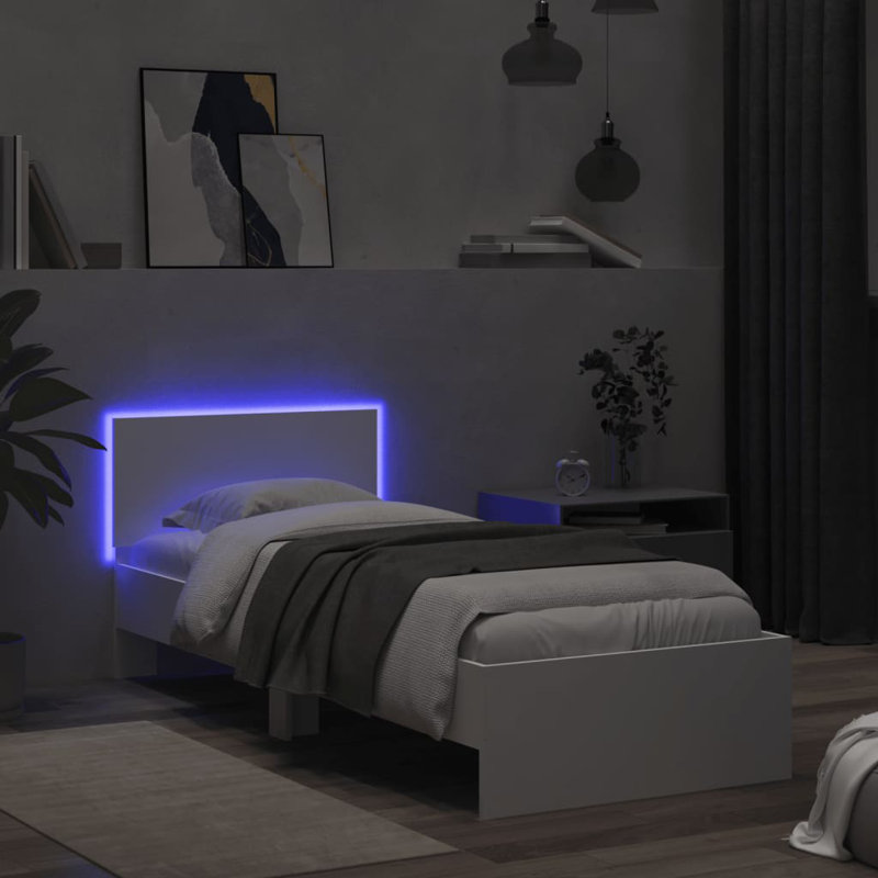 Nyleen Bed, Small Single (2'6), White