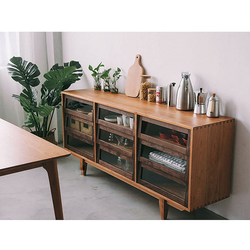 Buffet transparent avec rangement