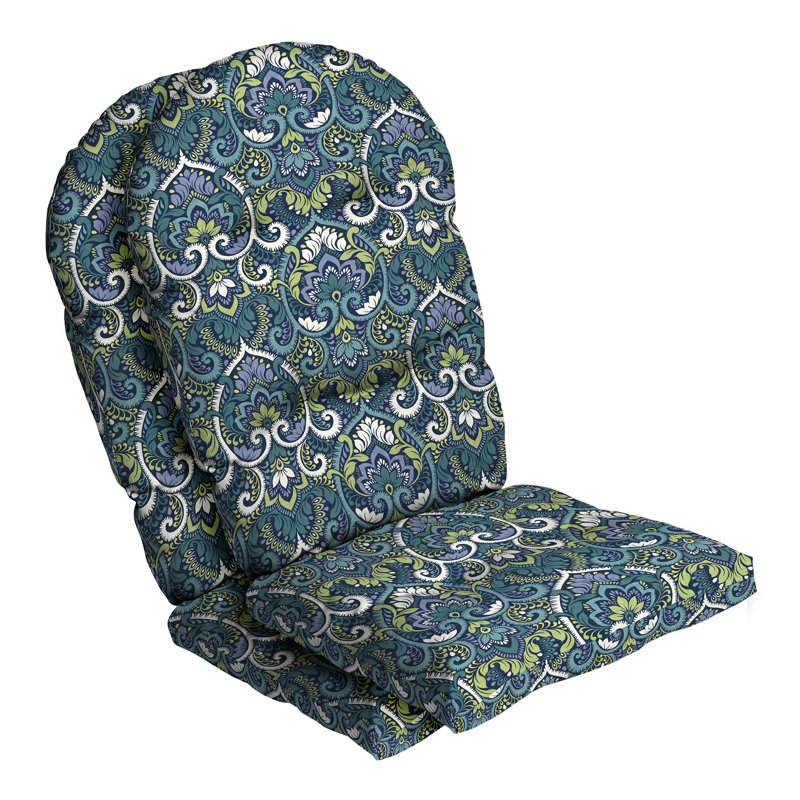 ARDEN Outdoor Seat/Back Cushion, Blue/White/Yellow