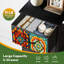 Commode de rangement verticale à 4 tiroirs avec carrelage en céramique mexicain Talavera