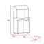 Kart de cuisine Kira, armoire à deux portes, une tablette ouverte, deux tablettes intérieures - blanc