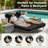 Outdoor Wicker Double Chaise Lounge Chair with Side Table & Cushions, Adjustable Reclining Back-1219753748