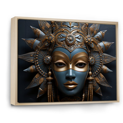 «Black Mende Beauty», reproduction d'art sur toile, masque africain