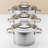 BergHOFF Manhattan 10 Piece Stainless Steel Cookware Set
