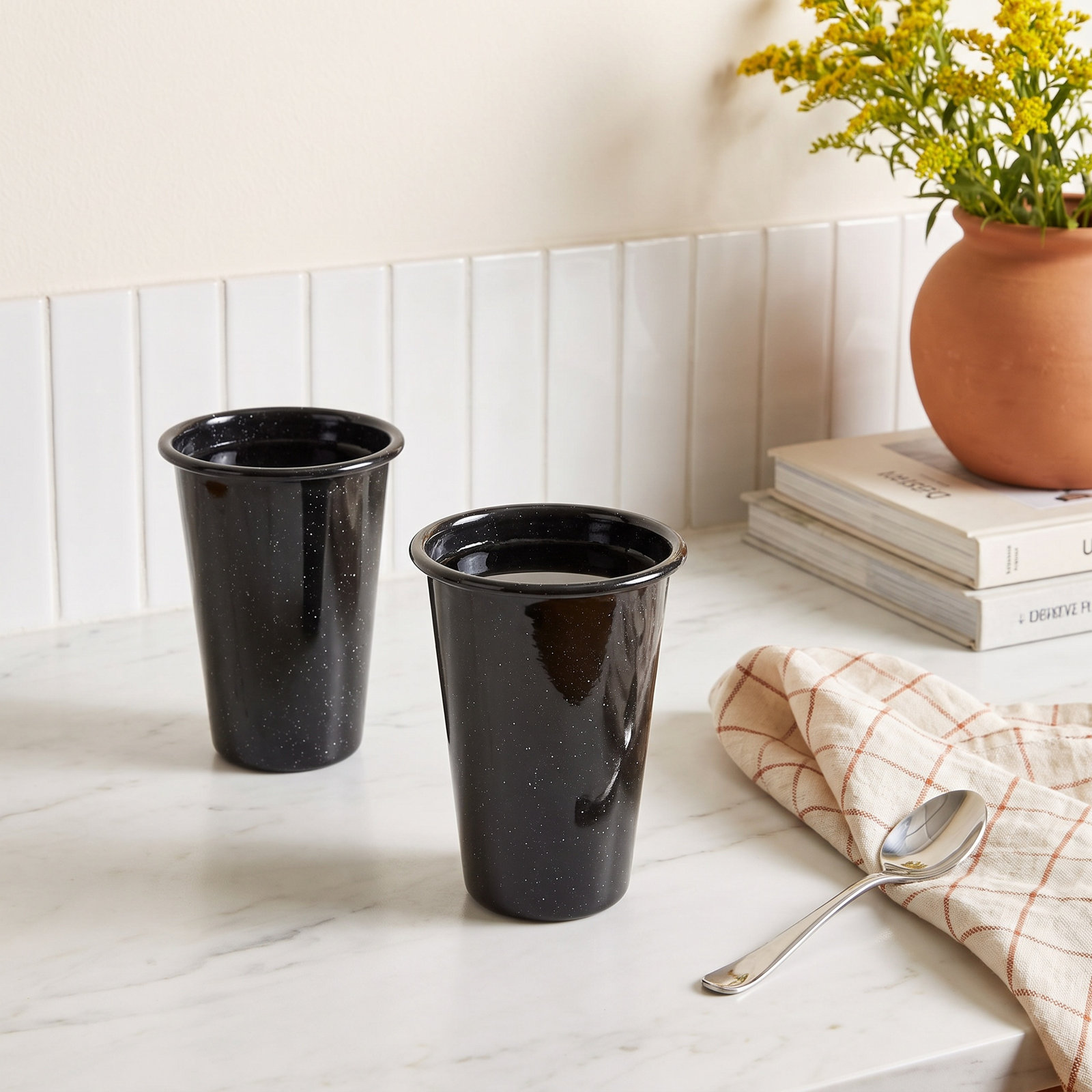Stinson Drinking Glass, Black