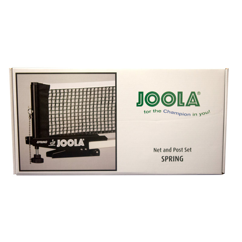 JOOLA Spring Professional Table Tennis Net and Post Set - 72" Ping Pong Net with Spring Activated Clamp Attachment