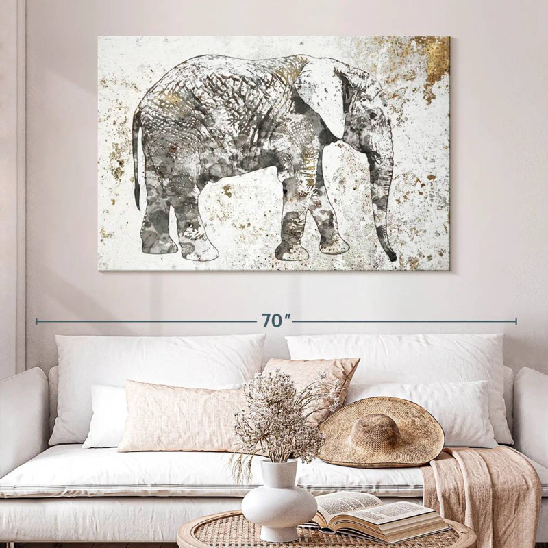 Brampt Elephant Stance, 34" H x 51" W
