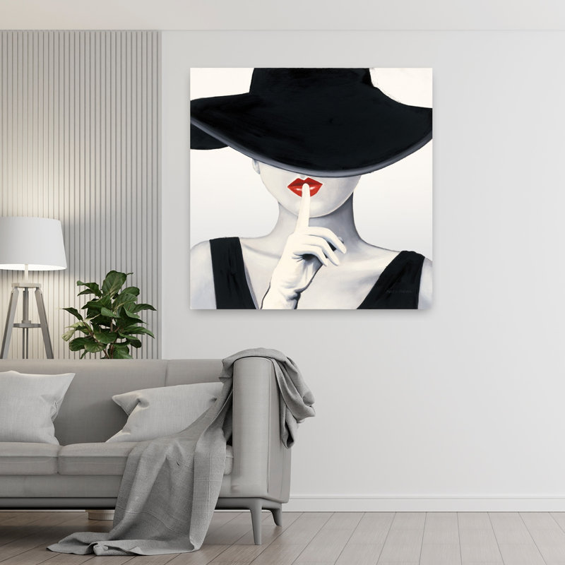Haute Chapeau, art contemporain argenté, H 48 po x l 48 po