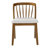 Mid-Century Modern Rubberwood Dining Chair with Upholstered Seat-125098511