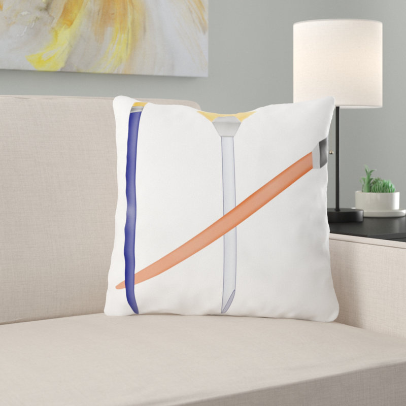 Coussin décoratif painting Urbina, Microsuède, Intérieur