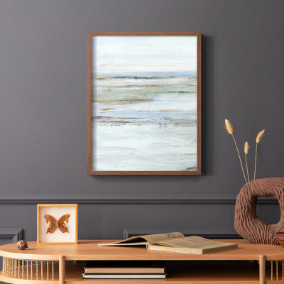 Reproduction encadrée «Mute Misty Marsh I» - bois massif