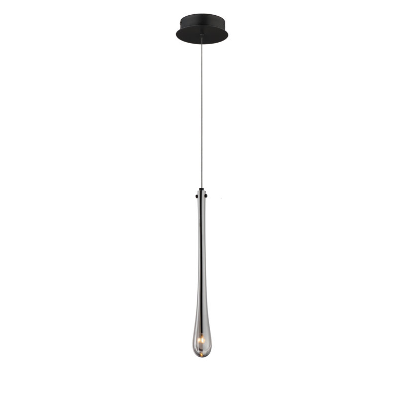 Luminaire suspendu 1 lumière, Noir