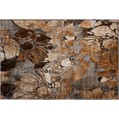 Premium Machine Washable Cerrito AMF558 Paprika Rug