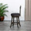Tabouret de bar pivotant de 76 cm (30 po) en tissu gris vieilli et anthracite – Un élément de décoration polyvalent et tendance
