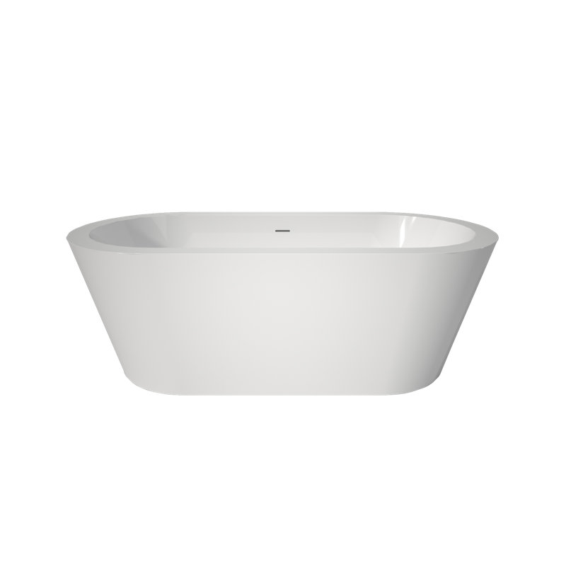 Luxueuse baignoire autoportante au design moderne pour salles de bain spacieuses