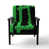Green/Black Polyester Blend