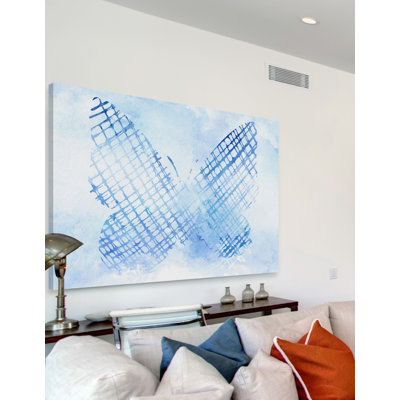Butterfly Sketch - Wrapped Canvas Print
