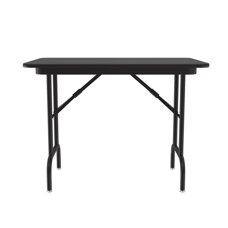 Table pliante rectangulaire 72'', Granite noir, H 26 po x l 36 po x P 24 po