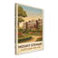 Mount Stewart, Northern Ireland - Romantic Travel Poster Of Historic Gardens And Stately Home. Giclee Print On Wrapped Canvas. Wall Art, Home Decor - Parks & Gardens, Northern Ireland - Wrapped Canvas Print-945020675