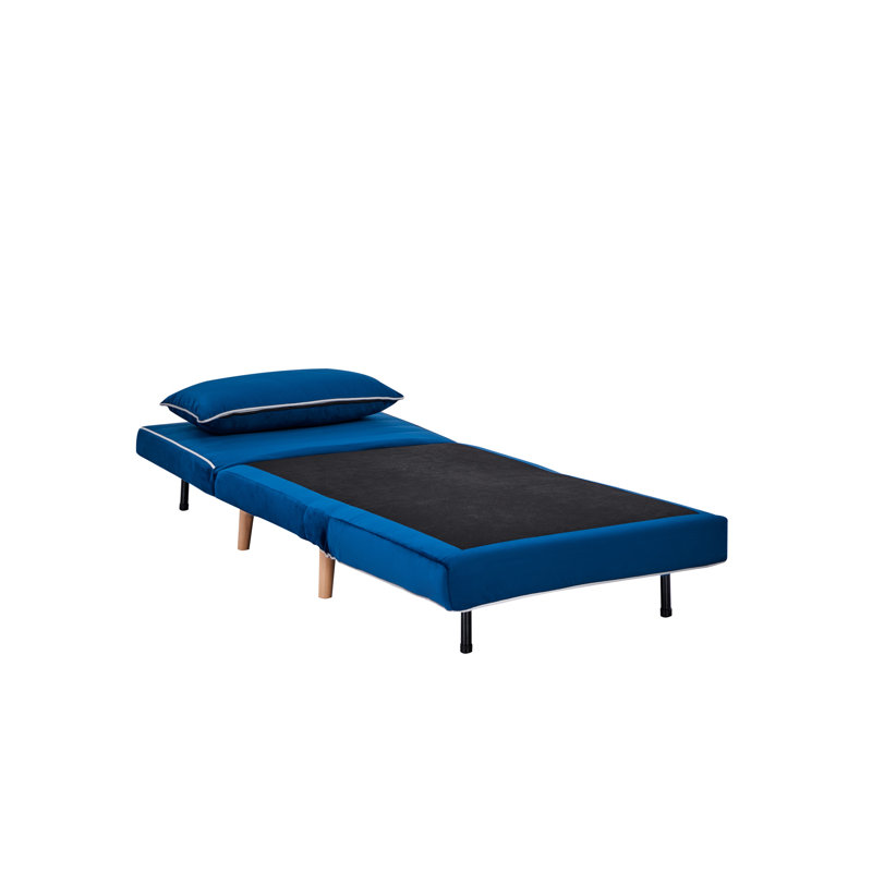 Moderne, bleu, canapé-lit pliable, 3, 10 lits convertibles, espace, étudiants, dortoirs bleus avec velours convertible en 10 secondes, espace pour les petites maisons