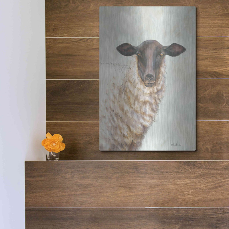 Pam Britton Farm Sheep Acrylic Wall Art, 12" x 16"