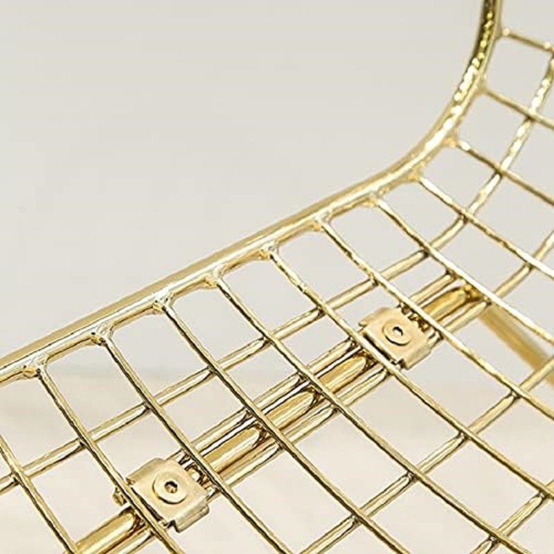 Metal Wire Chair  Gold , Black