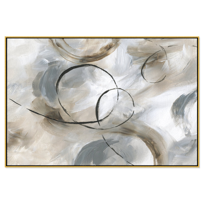 Allegro Print par Nan, Or, H 41,5 po x l 61,5 po x P 2 po