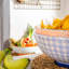 Nicola Spring - Hand-Printed Fruit Bowl - 31.5cm - Navy