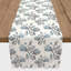 Watercolor Floral Blossoms Grey Outdoor Table Runner-1454398232-1454421080