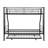 Modern Metal Twin Over Full Bunk Bed With Trundle - Space Saver, Easy To Install, No Box Spring Necessary, Appearance In Saving Solution, Assemble, Need For