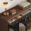 Buffet noir en bois manufacturé