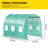 Walk-In Tunnel Greenhouse With Galvanized Steel Hoops, Zippered Door, And 6 Roll-Up Windows For Year-Round Plant Protection-124683687