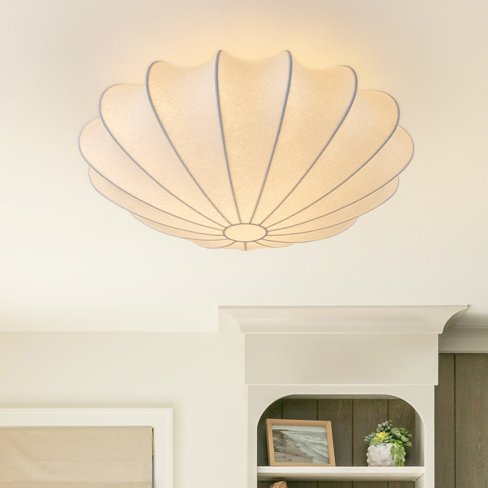Jessa Silk Flush Mount, 8.2" H x 19.7" W x 19.7" D