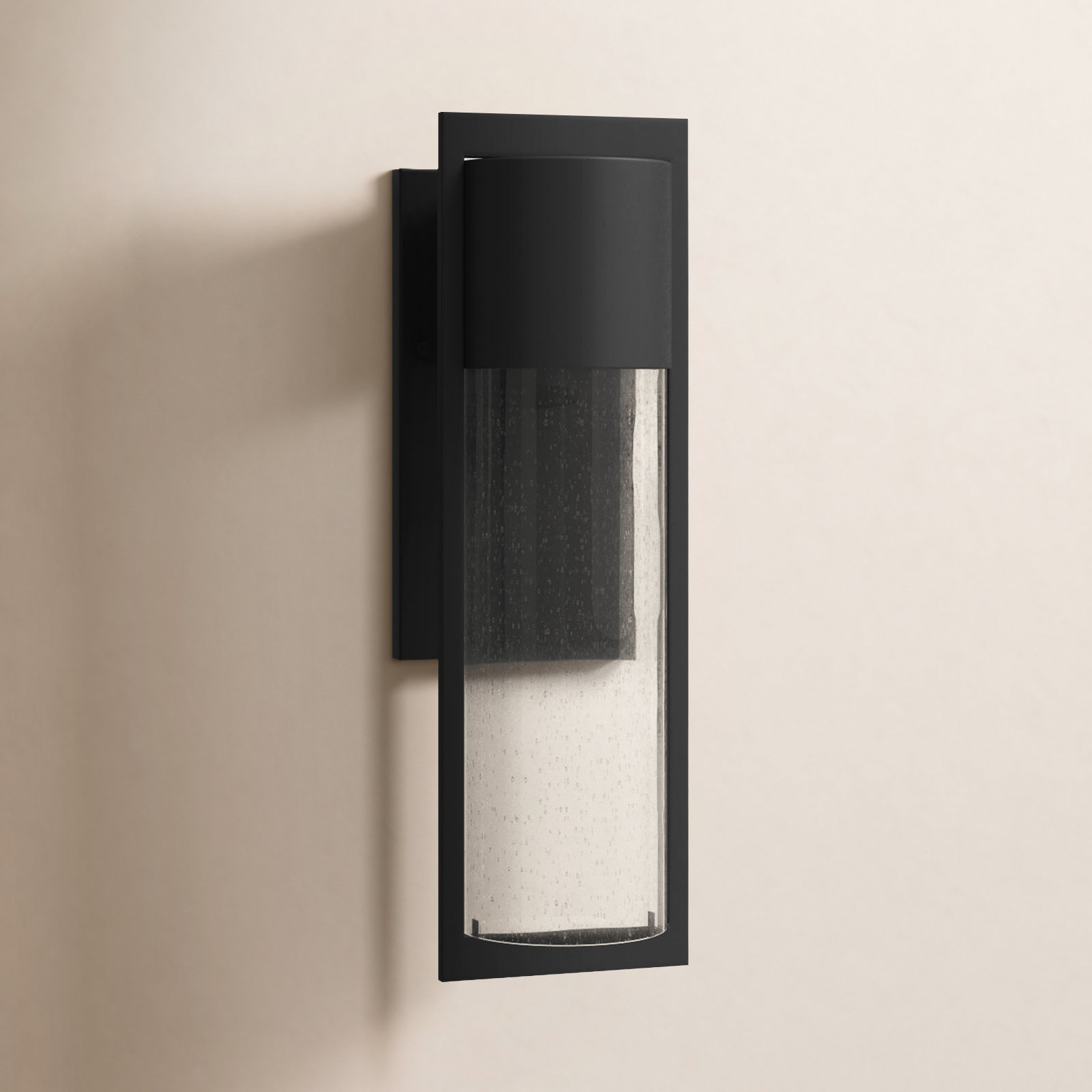 Bandit Outdoor Sconce, Black, Incandescent, Medium