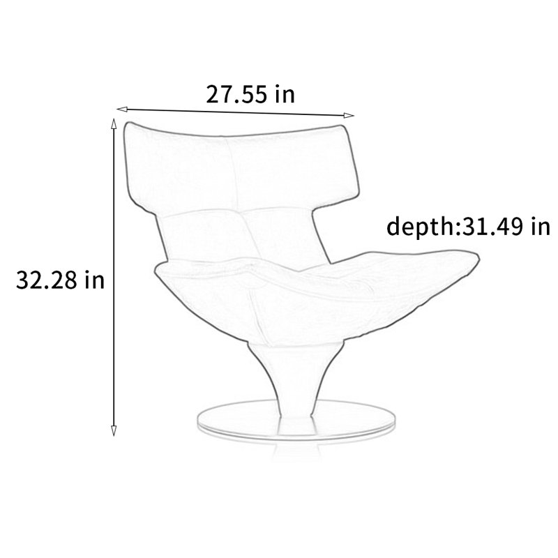Chaise ergonomique à colonne vertébrale, Cuir brun foncé
