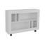 Console console, 5 tablettes, 4 roulettes