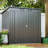 All Weather Outdoor Storage Unit 6X4 Ft - Black, Galvanized Metal Black Weather, Handles