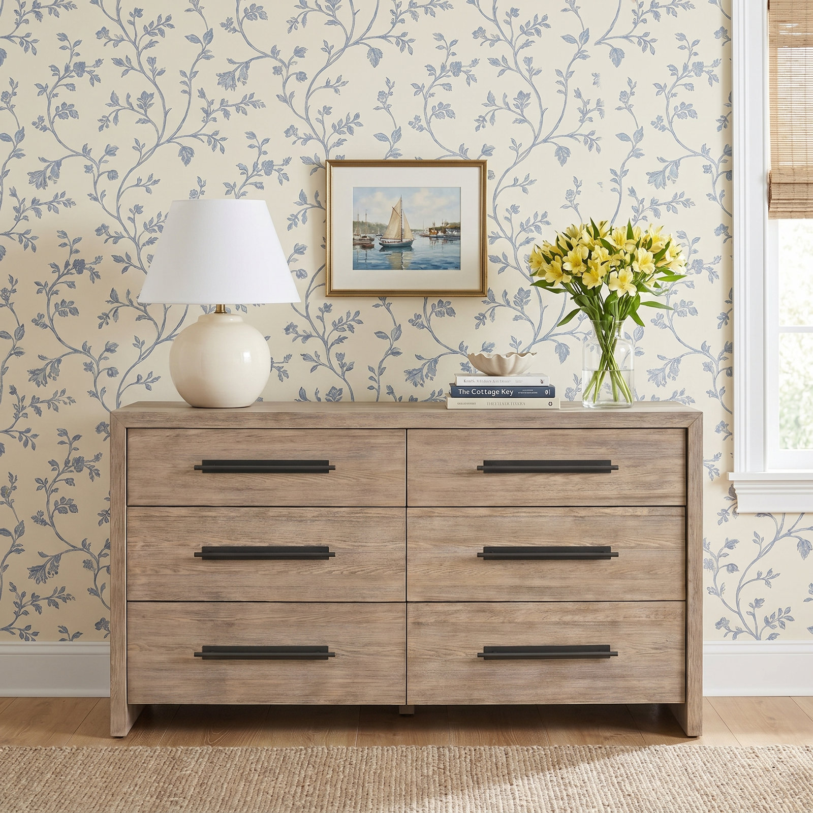Baxley 6 - Drawer Double Dresser, Brown